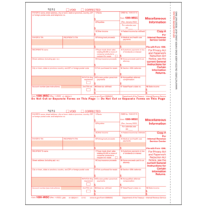ERP Pro 9 1099 Forms and Envelopes